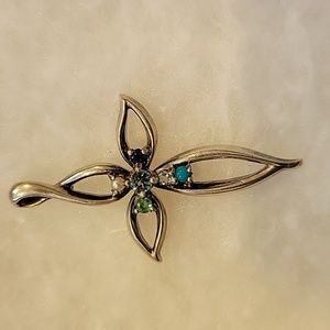 Lenox 925 sterling silver cross pendant